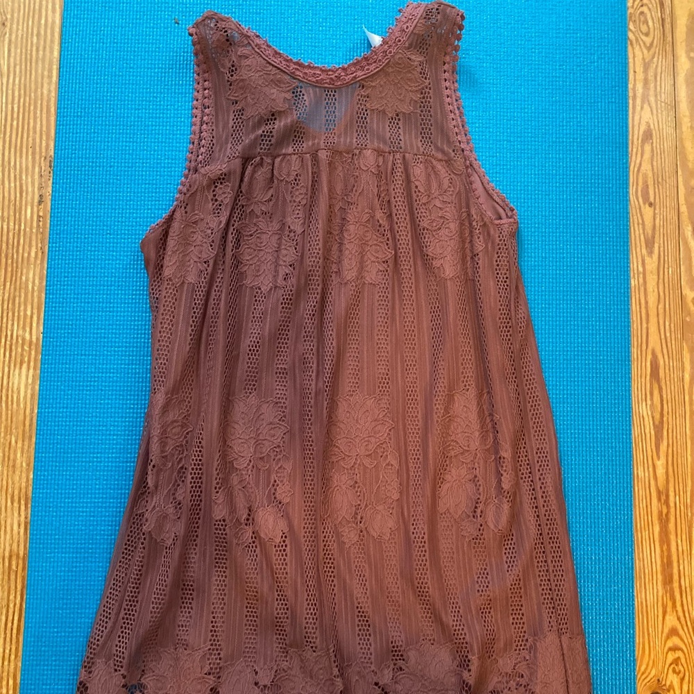 Purple lace dress